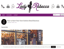 Tablet Screenshot of ladyrebecca.com